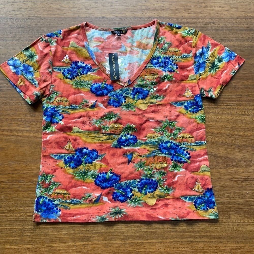 Chaudry Sports vintage sequin shirt